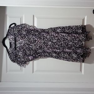 AllSAINTS CLARIS LEOPARD PRINT DRESS IN BLACK